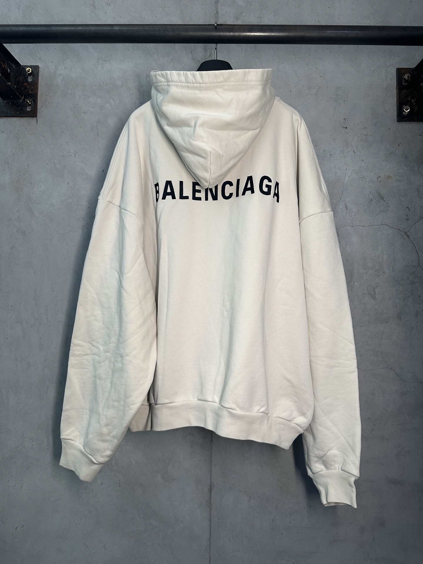 Balenciaga 발렌시아가 드롭숄더 자수 후드티 스웨트셔츠 의류