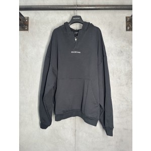 Balenciaga 발렌시아가 드롭숄더 자수 후드티 스웨트셔츠 의류