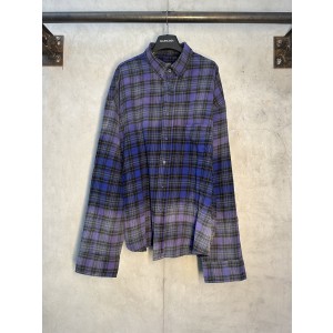 Balenciaga 발렌시아가 바이올렛 그라데이션 플란넬 셔츠 의류