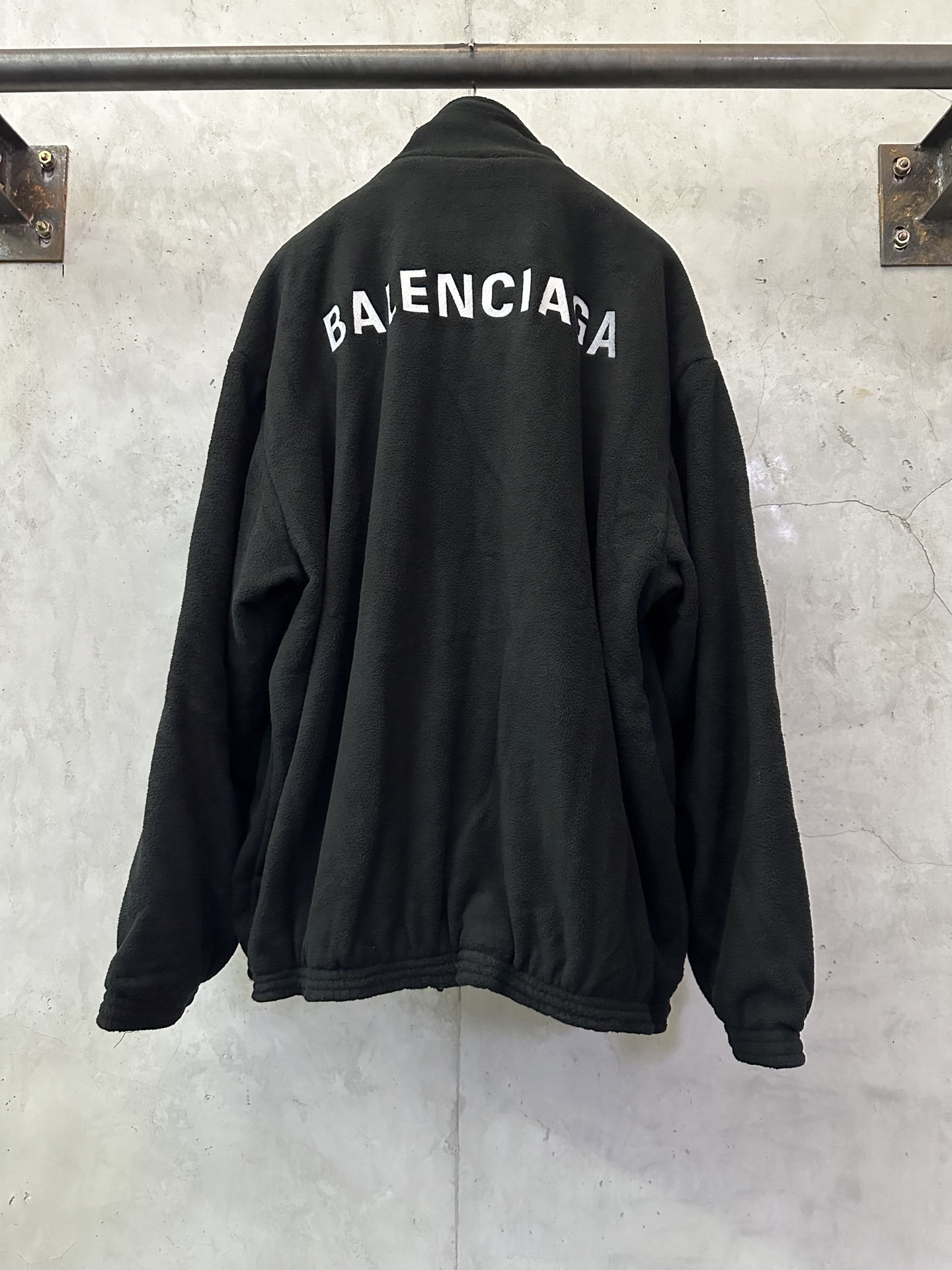 Balenciaga 발렌시아가 레터링 자수 플리스 후리스 재킷 자켓 의류