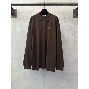 miumiu 미우미우 로고 폴로 카라 긴팔 티셔츠 의류