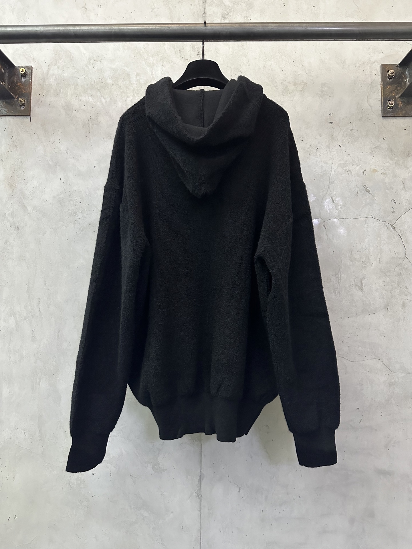 LOEWE 로에베 자수 로고 울 블렌드 후드티 스웨트셔츠 의류