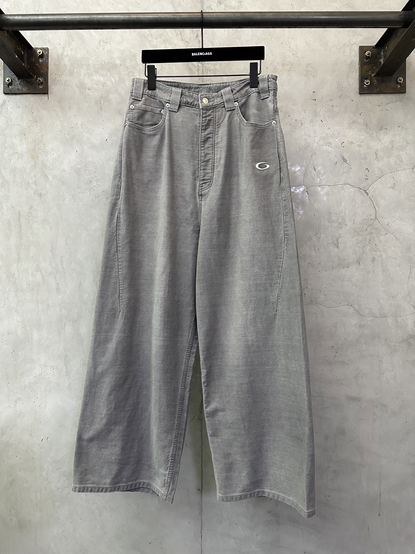 Balenciaga 발렌시아가 런웨이 단일링 디테일 데님 팬츠 바지 의류