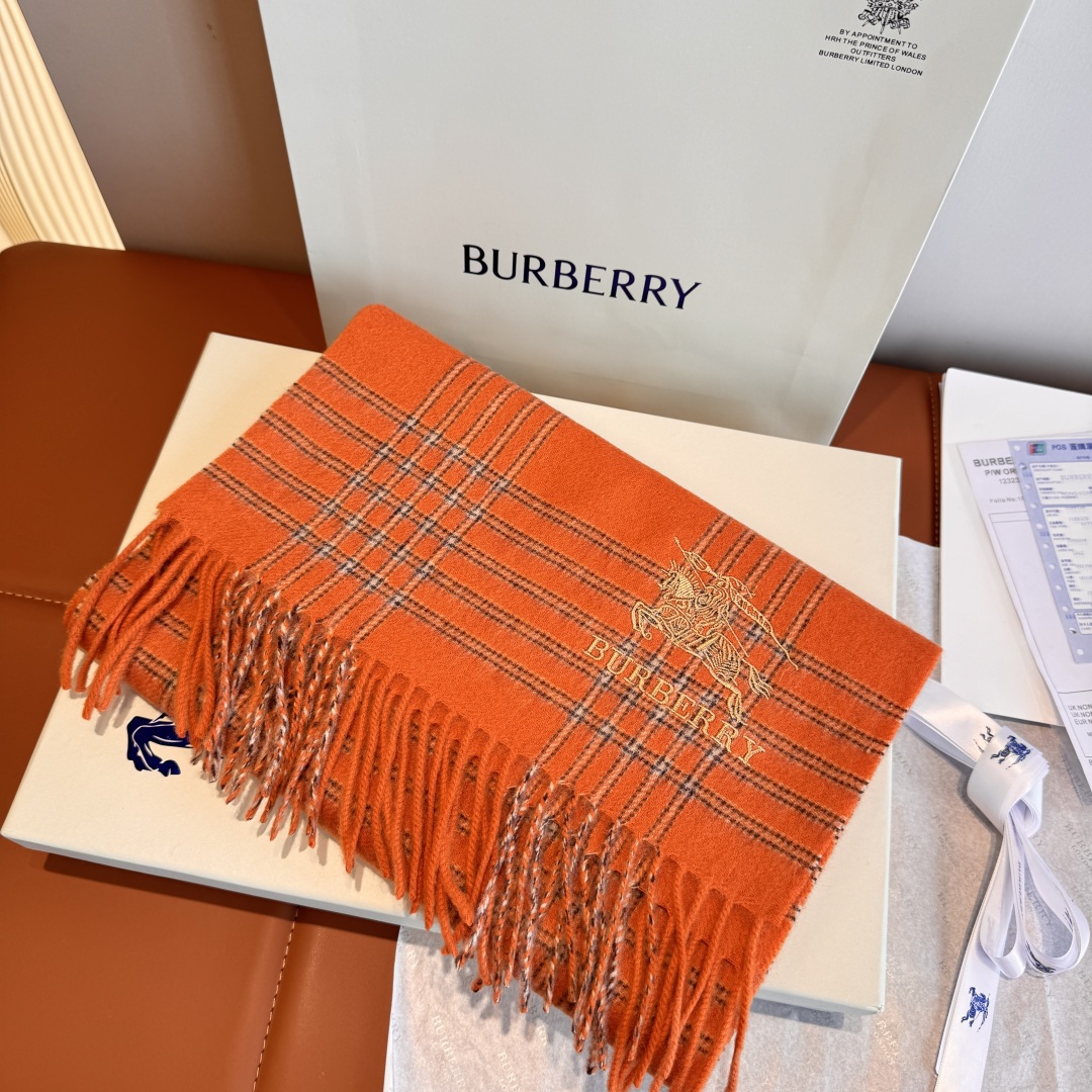 Burberry 버버리 양모 체크 스카프 머플러 목도리