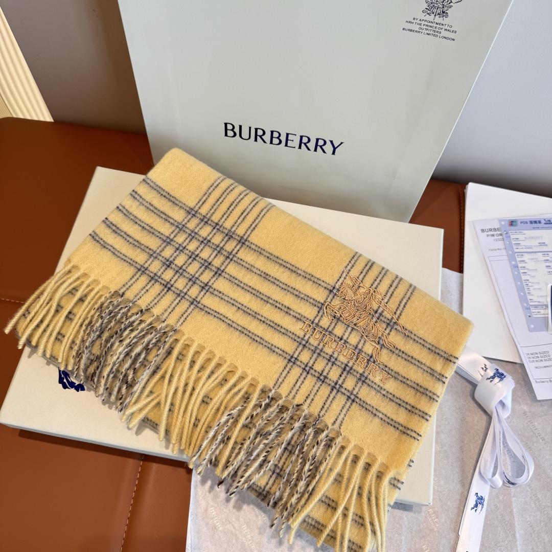 Burberry 버버리 양모 체크 스카프 머플러 목도리