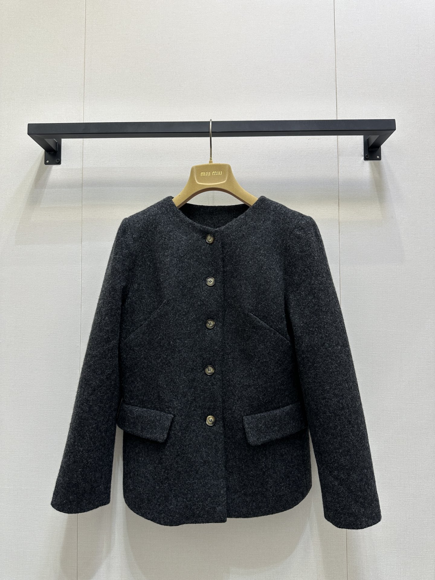 miumiu 미우미우 허리 라인 울 자켓 + 미니 스커트 세트 의류