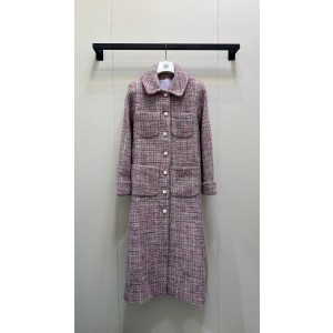 Chanel 샤넬 핑크 트위드 코트 의류