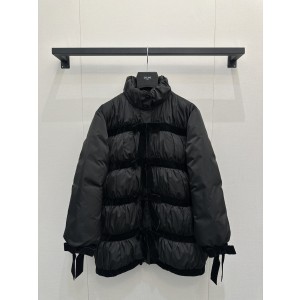 Chanel 샤넬 벨벳 리본 중기장 패딩 점퍼 의류