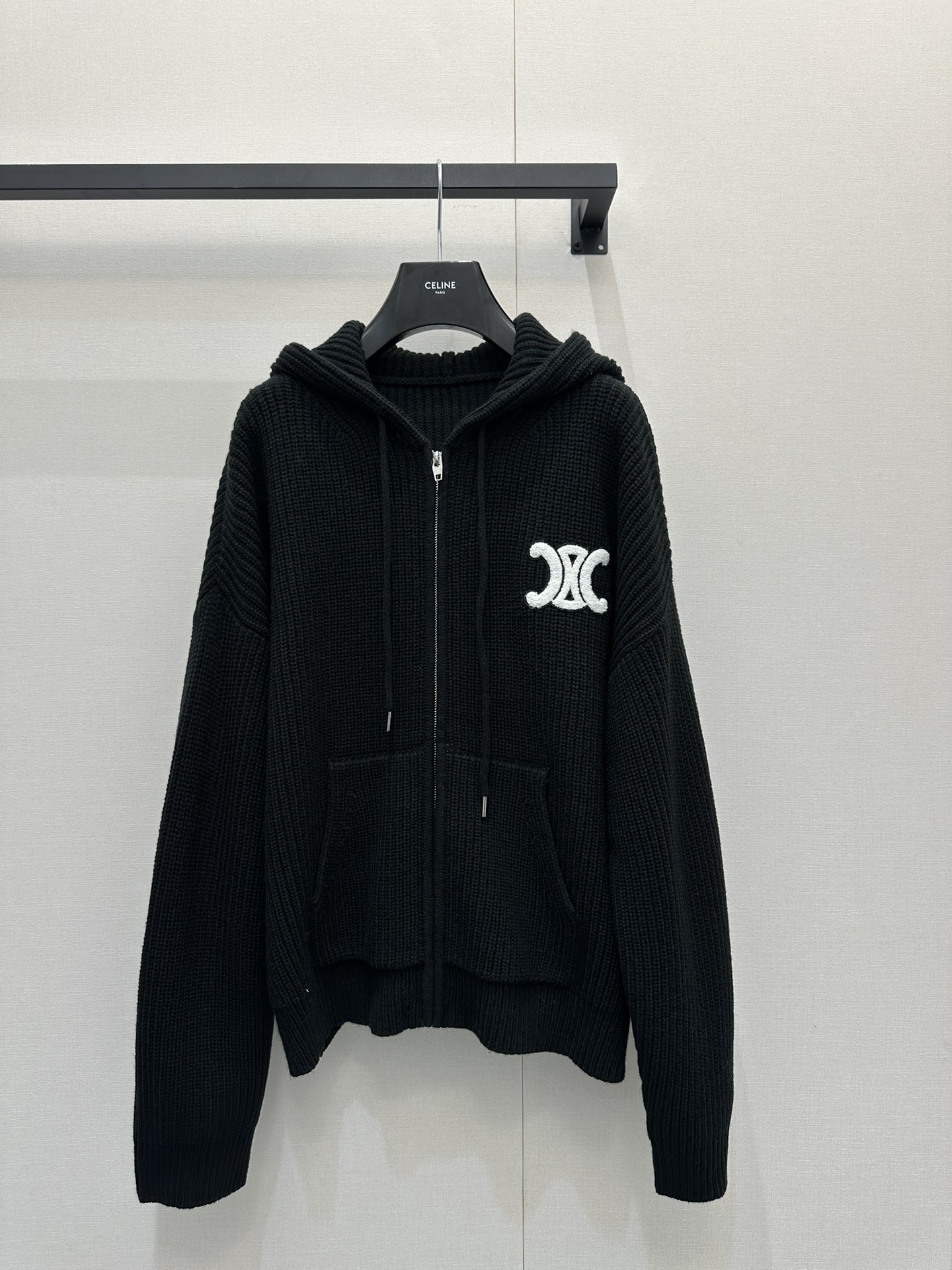 CELINE 셀린느 아케이드 후드 집업 니트 가디건 의류