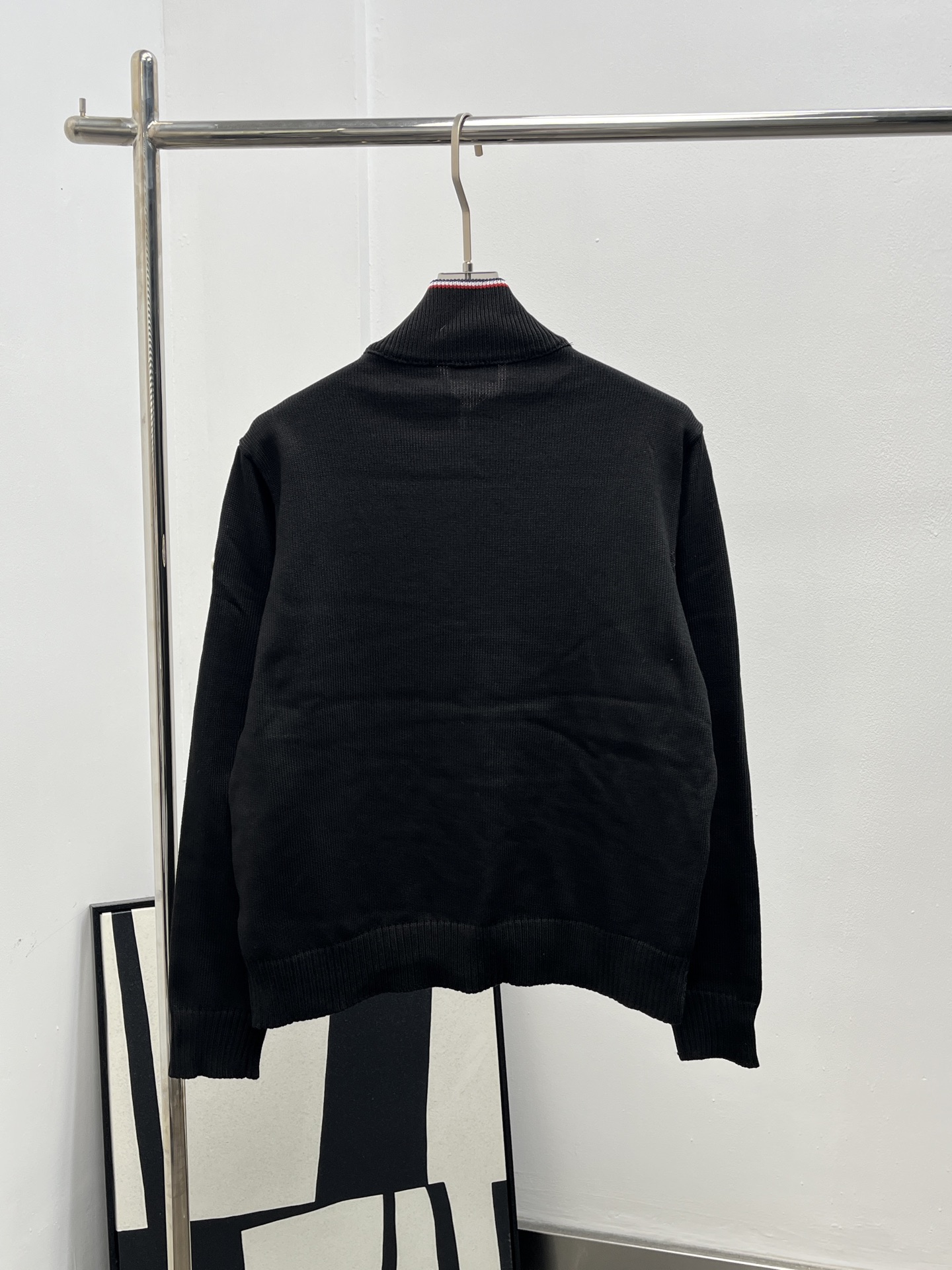 Moncler 몽클레어 몽클레르 하이넥 니트 배색 다운 점퍼 자켓 재킷 의류