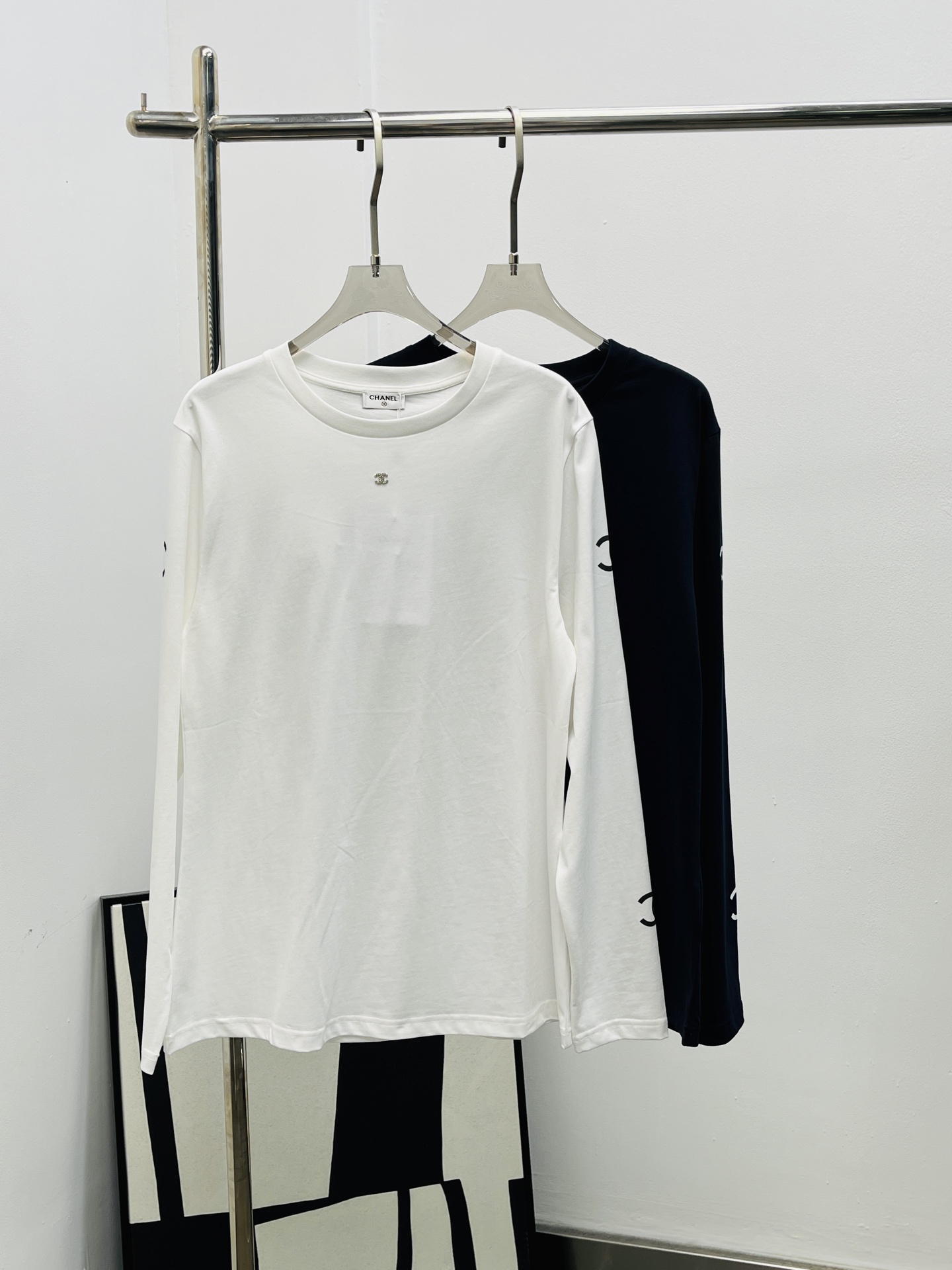Chanel 샤넬 루즈핏 로고 롱슬리브 긴팔 티셔츠 의류