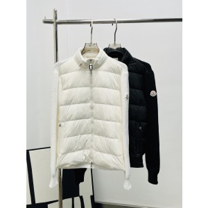 Moncler 몽클레어 몽클레르 니트 후드 배색 다운 자켓 재킷 의류