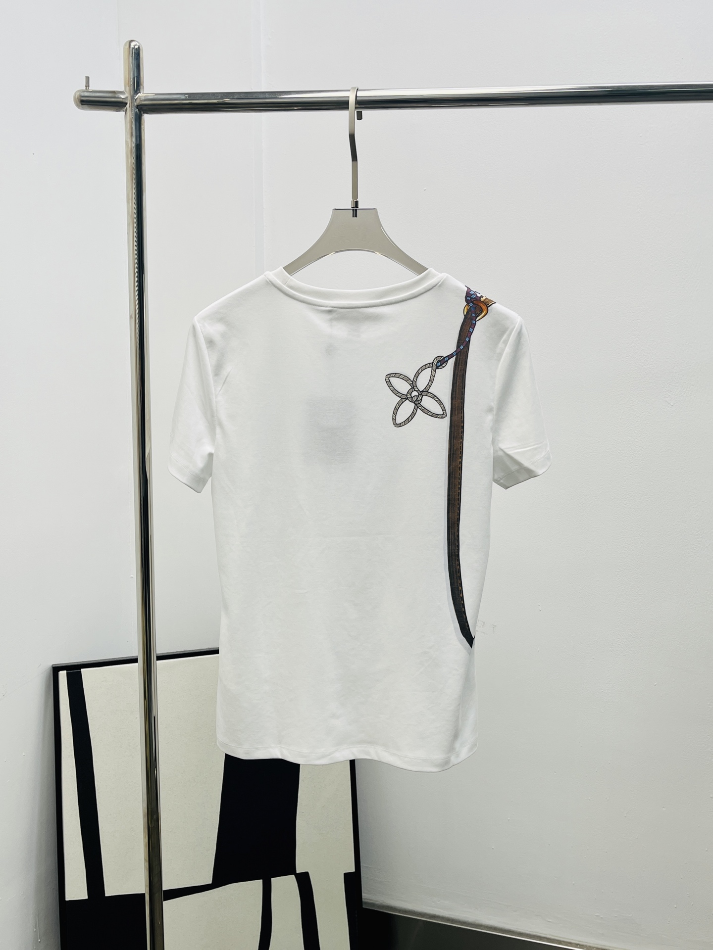 Louis Vuitton LV 루이비통 체인 라운드넥 프린트 반팔 티셔츠 의류