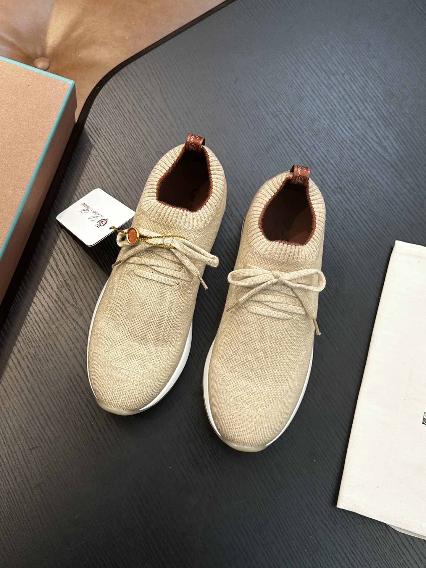 Loro Piana LP 로로피아나 남성 니트 스니커즈 신발