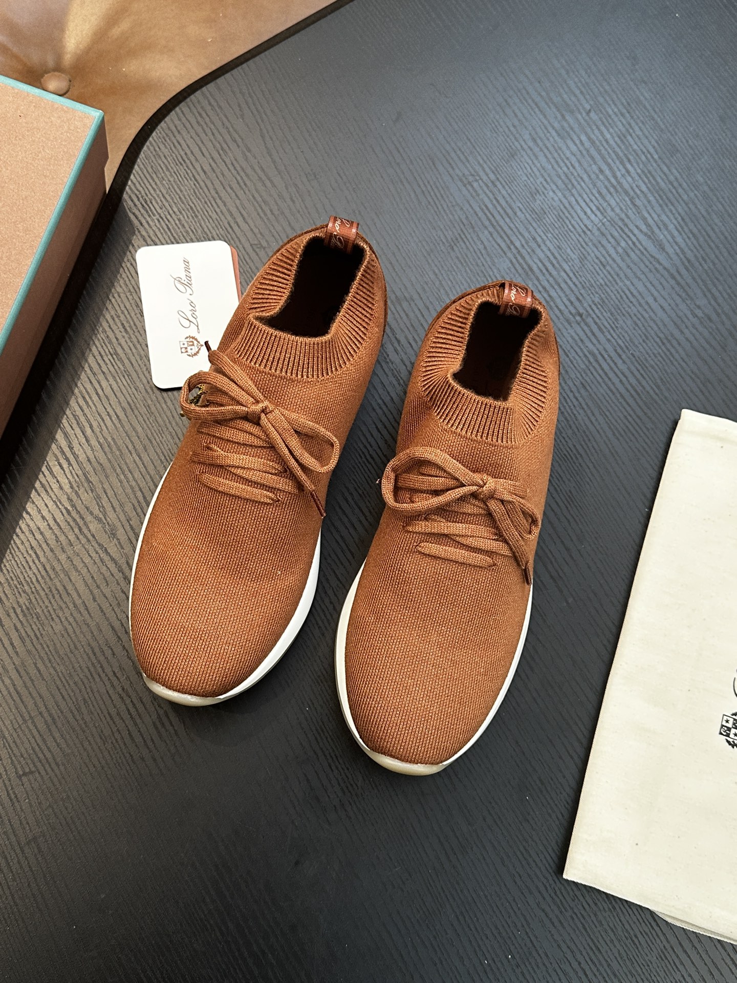 Loro Piana LP 로로피아나 남성 니트 스니커즈 신발