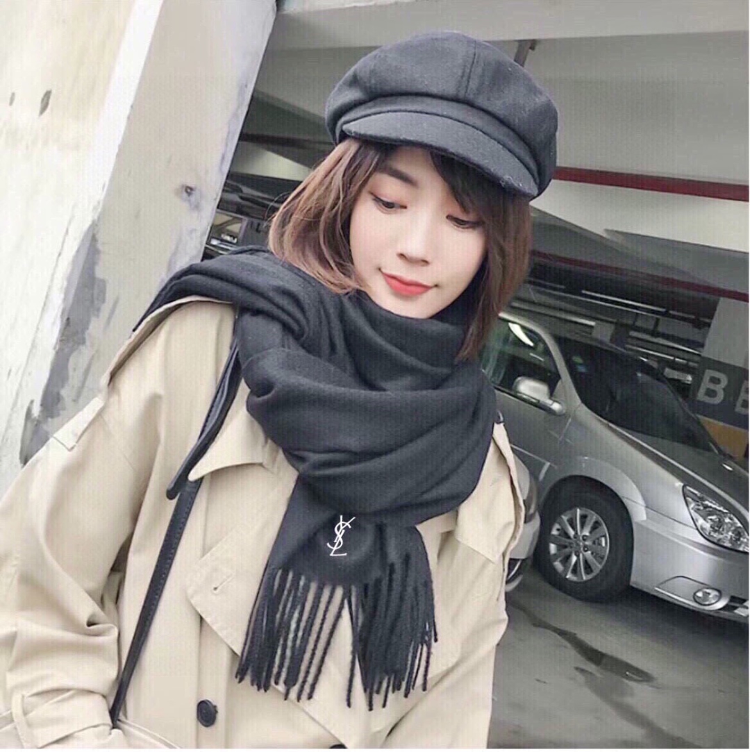 YSL 생로랑 100% 캐시미어 머플러 목도리