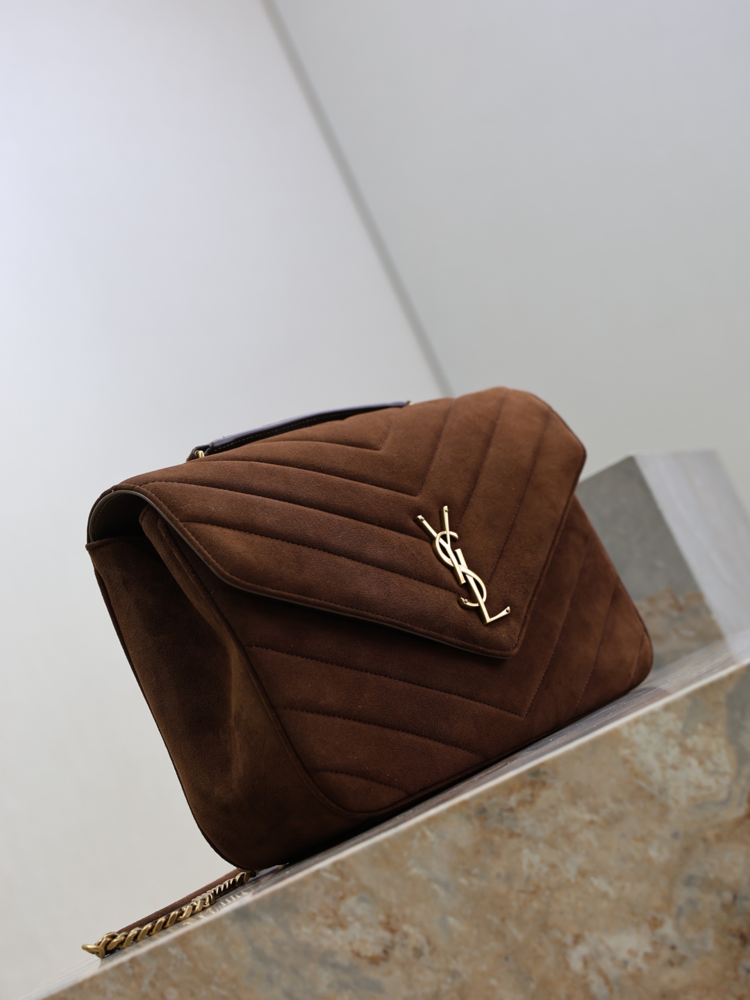 YSL LouLou 생로랑 숄더백 맥시백 가방 (스웨이드 버전·32cm)