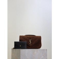YSL LouLou 생로랑 숄더백 미디움백 가방 (스웨이드 버전·24cm)