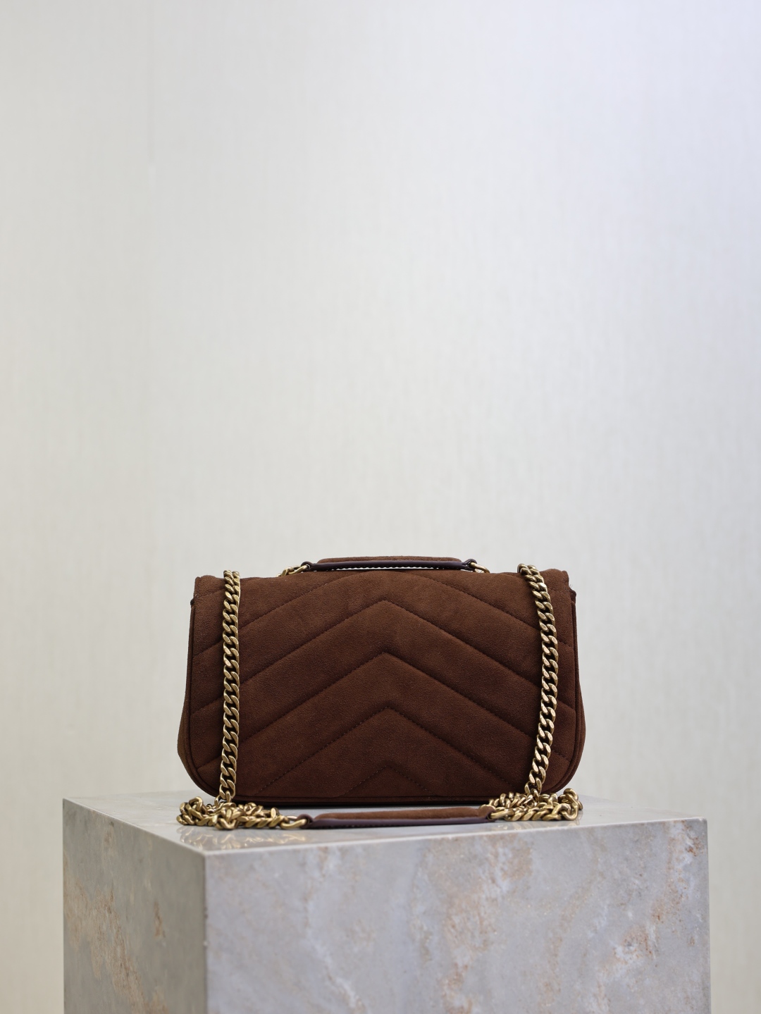 YSL LouLou 생로랑 숄더백 미디움백 가방 (스웨이드 버전·24cm)