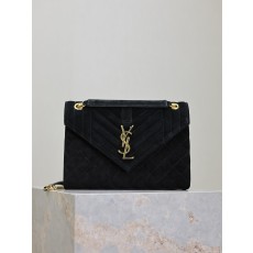 YSL Envelope 생로랑 스웨이드 클러치백 가방 미디움