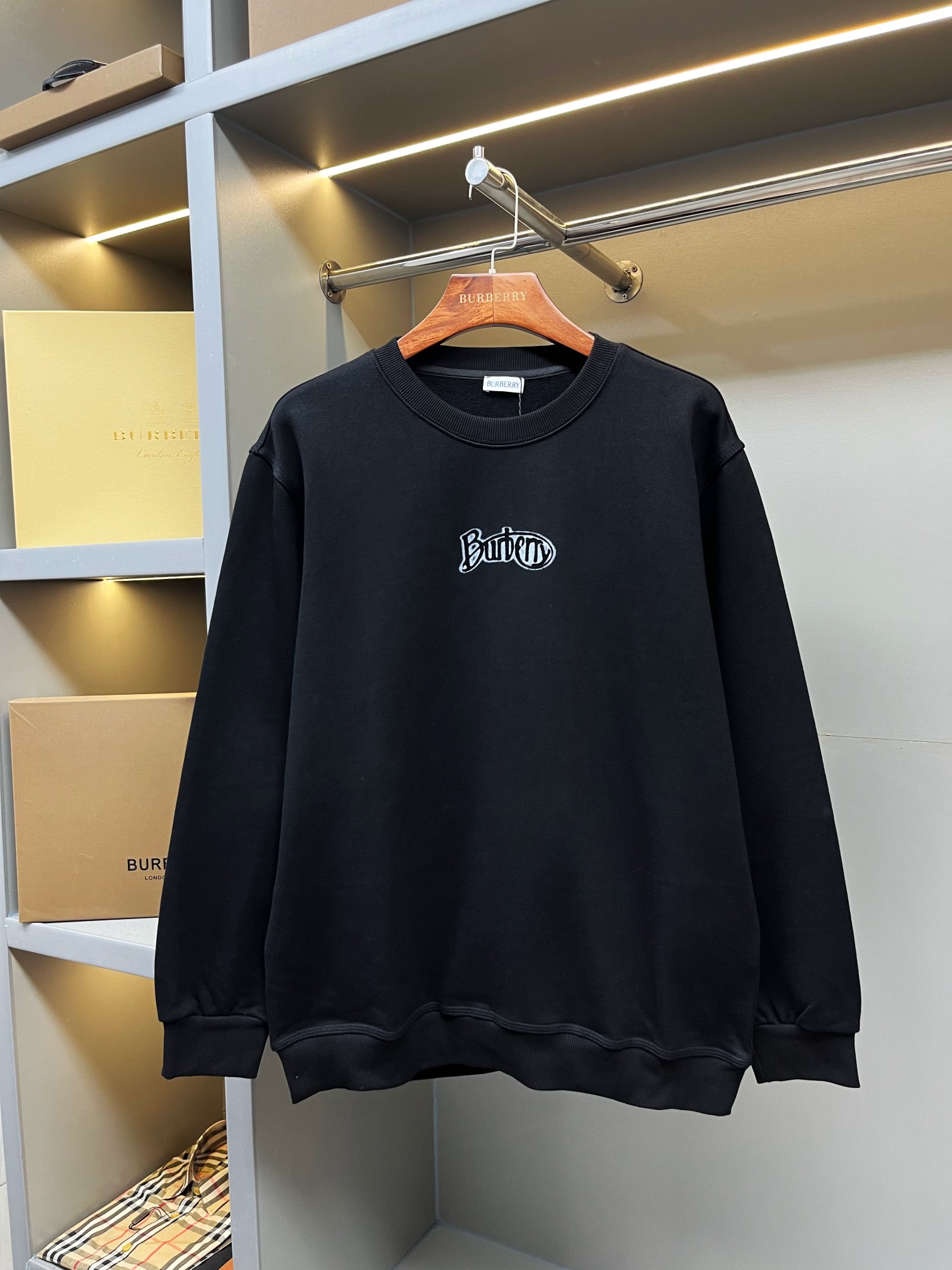 Burberry 버버리 로고 프린트 코튼 맨투맨 티셔츠 의류