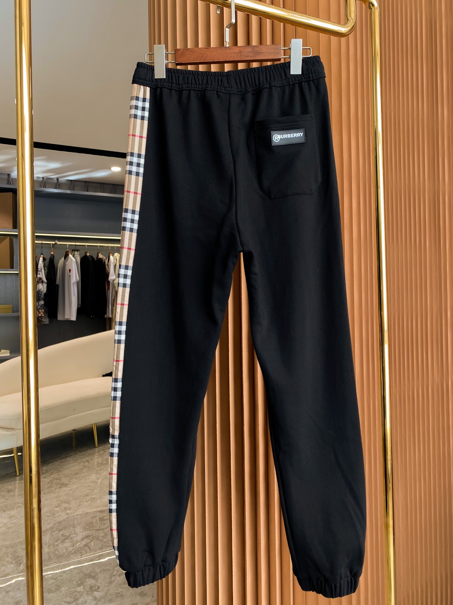 Burberry BBR 버버리 체크 코튼 루즈핏 조거 팬츠 바지 의류