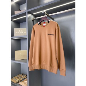 Burberry BBR 버버리 마이크로 로고 체크 패치 코튼 크루넥 스웨트셔츠 맨투맨 티셔츠 의류