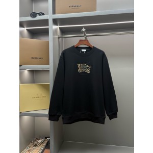 Burberry 버버리 체크 전마 자수 크루넥 맨투맨 티셔츠 의류