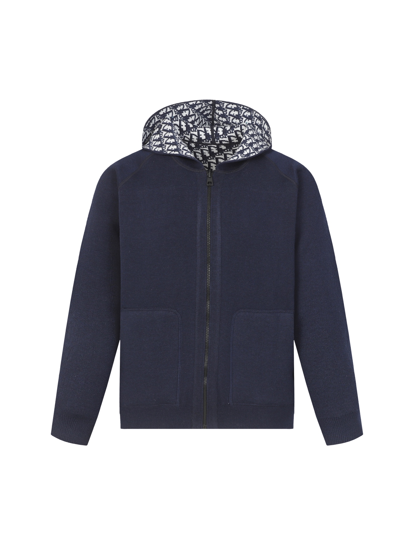 Dior CD 디올 제페블 양면 캐시미어 니트 재킷 자켓 후드 집업 의류