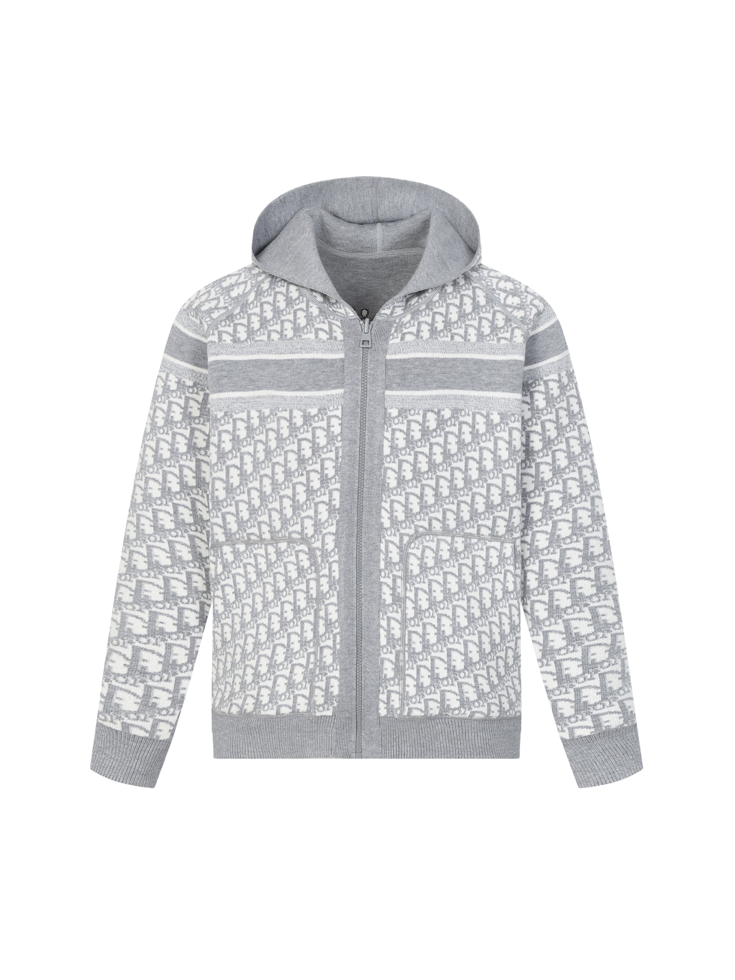 Dior CD 디올 제페블 양면 캐시미어 니트 재킷 자켓 후드 집업 의류