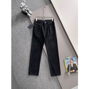 LOUIS VUITTON Tyler LV 루이비통 컬래버 모노그램 디지털 워시 데님 팬츠 바지 의류