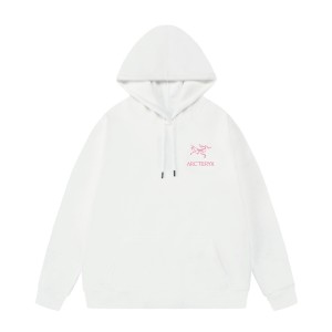 ARC'TERYX 아크테릭스 핑크 로고 오버핏 기모 후드티 맨투맨 티셔츠 의류