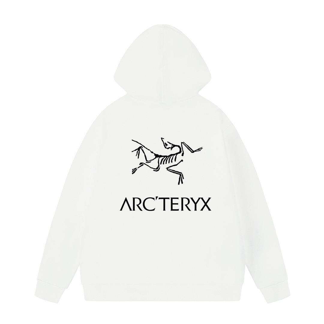 ARC'TERYX 로고 프린트 오버핏 기모 후드티 맨투맨 티셔츠 의류