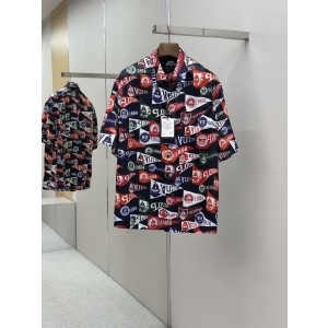LOUIS VUITTON LV 루이비통 플래그 프린트 숏 셔츠 의류