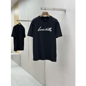 LOUIS VUITTON LV 루이비통 핸드라이팅 로고 반팔 티셔츠 의류
