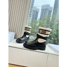 Miss Dior CD 미스 디올 D-Major 자수 로고 라이더 부츠 신발