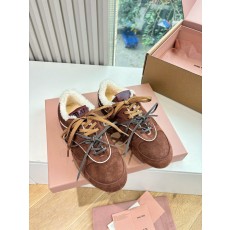miumiu 미우미우 양모 플랫폼 스니커즈 신발