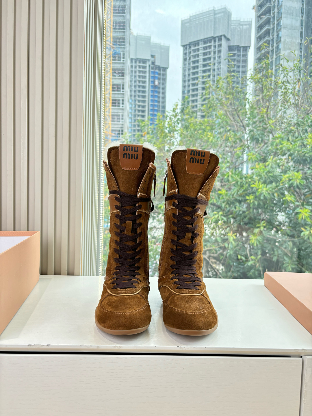 MIUMIU 미우미우 스노우 롱부츠 신발