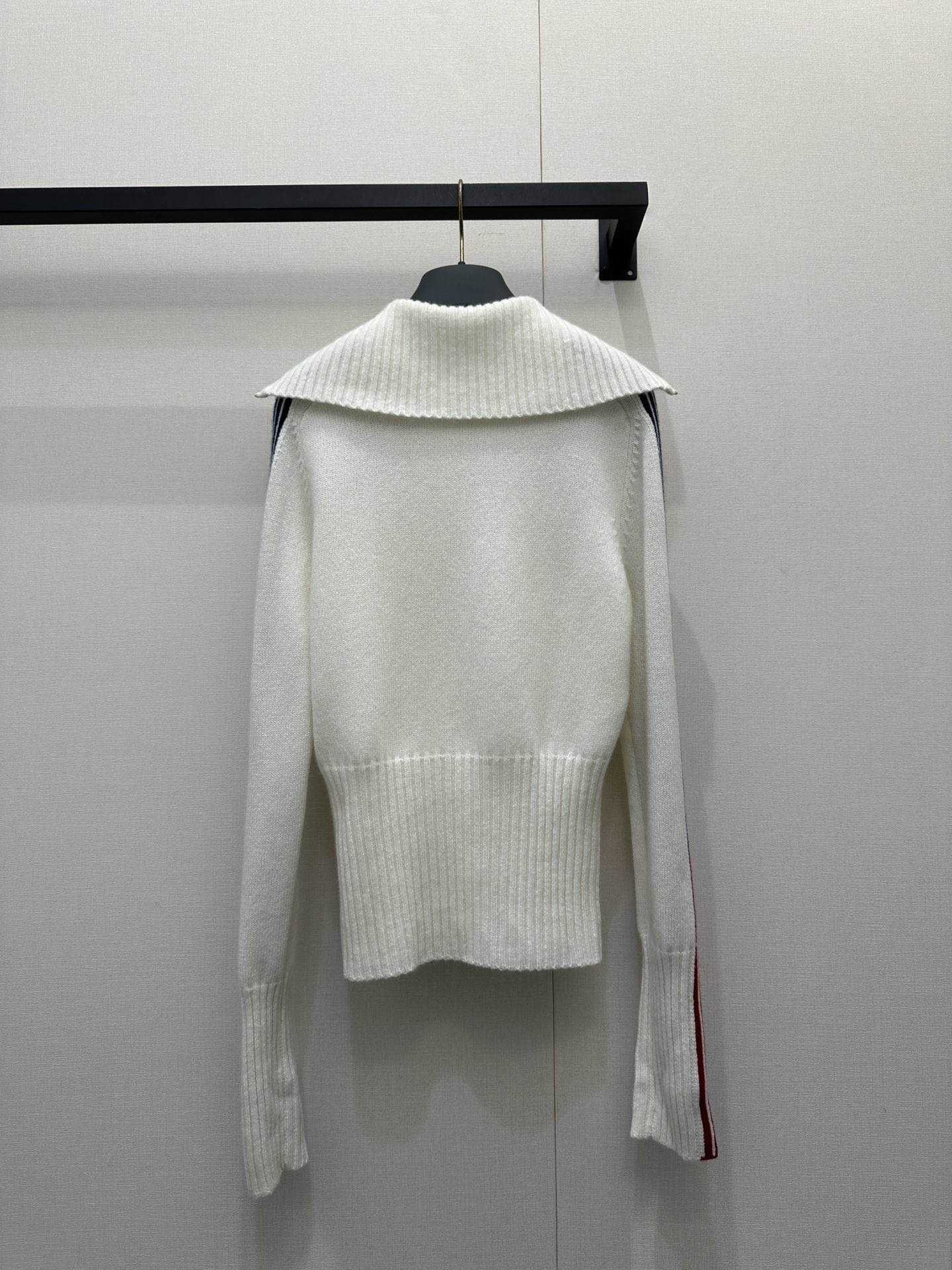 Dior CD 디올 하프 집업 스트라이프 인타르시아 니트 의류