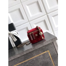 Chanel 샤넬 금속 볼 & 양가죽 미니 사각 숄더백 가방