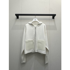 Loewe 로에베 가죽로고 울 후드 집업 자켓 재킷 의류