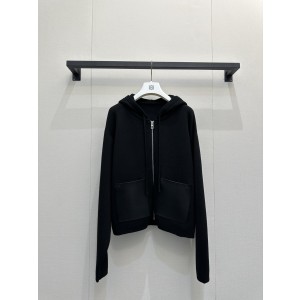 Loewe 로에베 가죽로고 울 후드 집업 자켓 재킷 의류