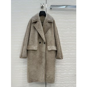 Max mara 막스마라 스페인 라곤 양가죽 양모 무스탕 코트 의류