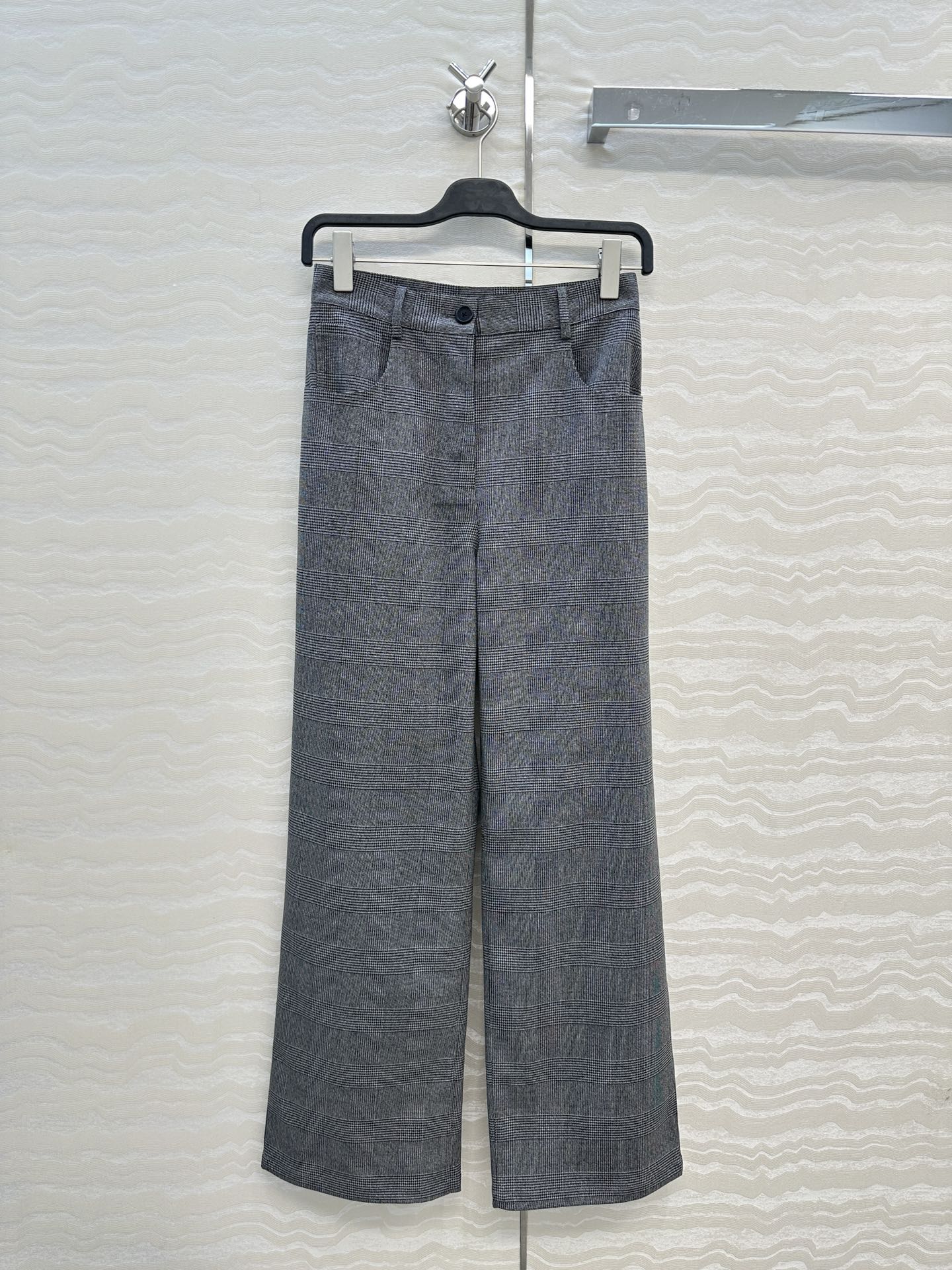 PRADA 프라다 글렌체크 스트레이트 팬츠 바지 의류