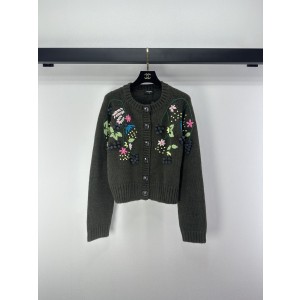 Chanel 샤넬 입체 플라워 디테일 니트 가디건 의류