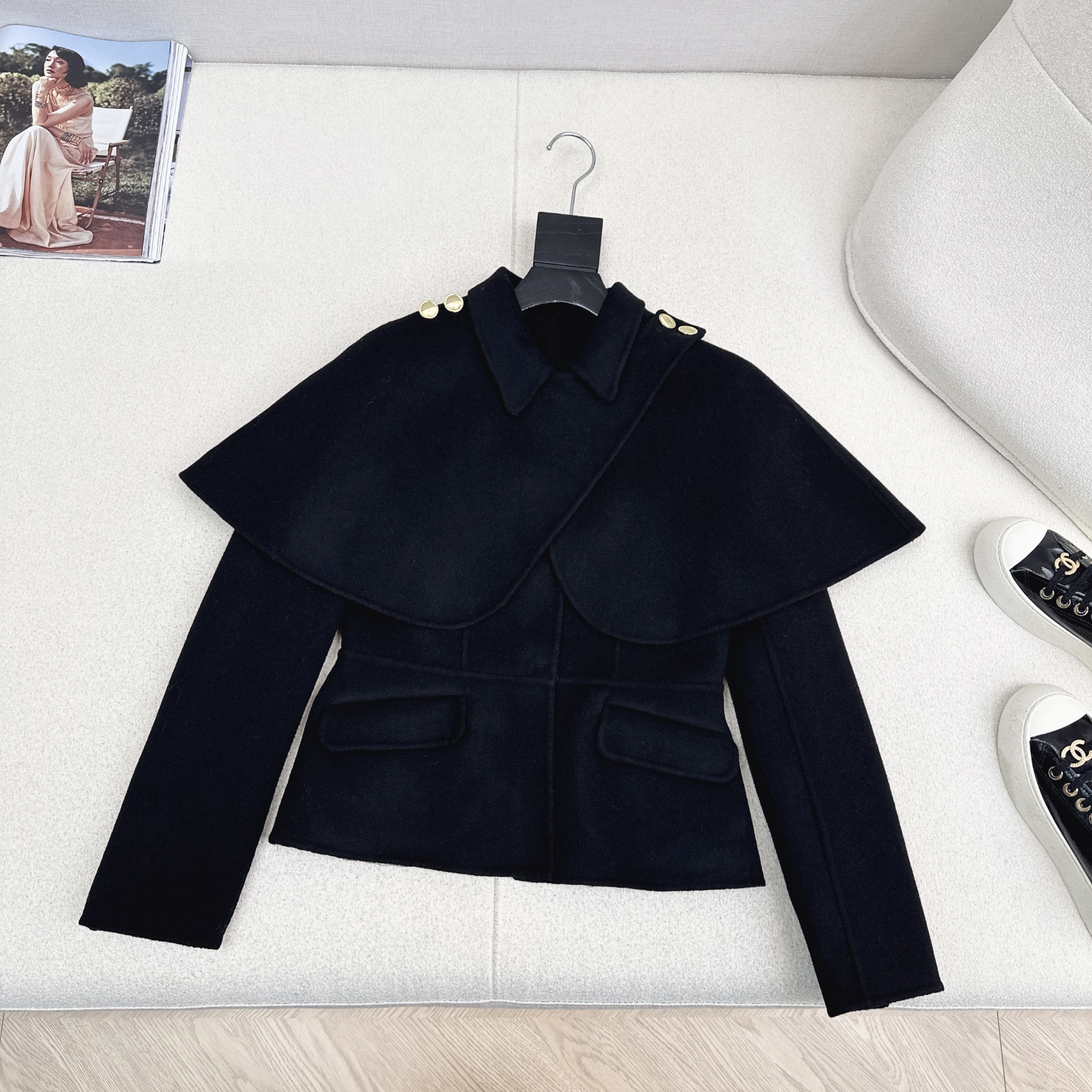 Loro Piana 로로피아나 케이프 자켓 재킷 숏 코트 의류