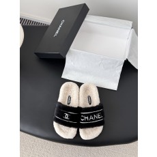 Chanel 샤넬 퍼 슬리퍼 신발