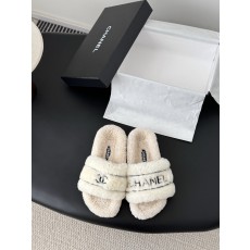 Chanel 샤넬 퍼 슬리퍼 신발