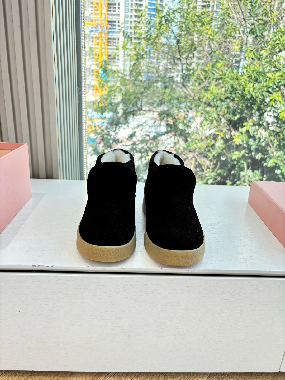 miumiu 미우미우 퍼 플리스 부츠 신발