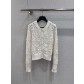 Dior CD 디올 자카드 펀칭 니트 가디건 의류